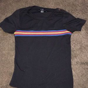 A basic black shirt with stripes 🙃